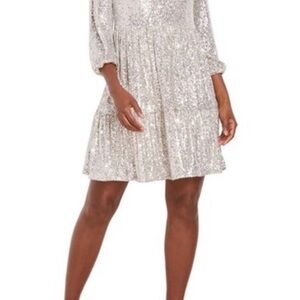 Silver/Gold Sequin Party Dress